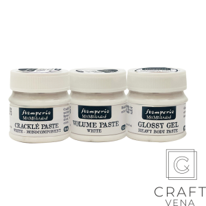 K3PXMM zestaw glossy gel, cracle paste, volume paste STAMPERIA