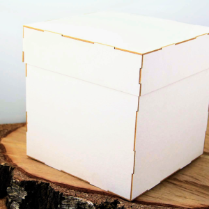 <SCRA> baza; pudełko; do złożenia; uniwersalne; tektura; 155x152x152 mm wymiar; Scrapiniec; Pudełko 15x 15x15 cm (DIY) - obrazek 1