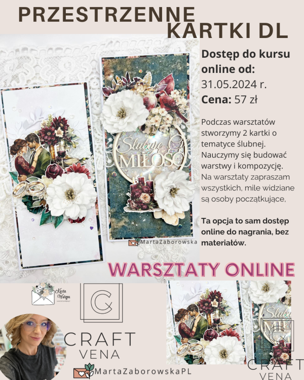 PRACOWNIA_CRAFTVENA-WARSZTATY-ONLINE Warsztaty scrapbookingu online