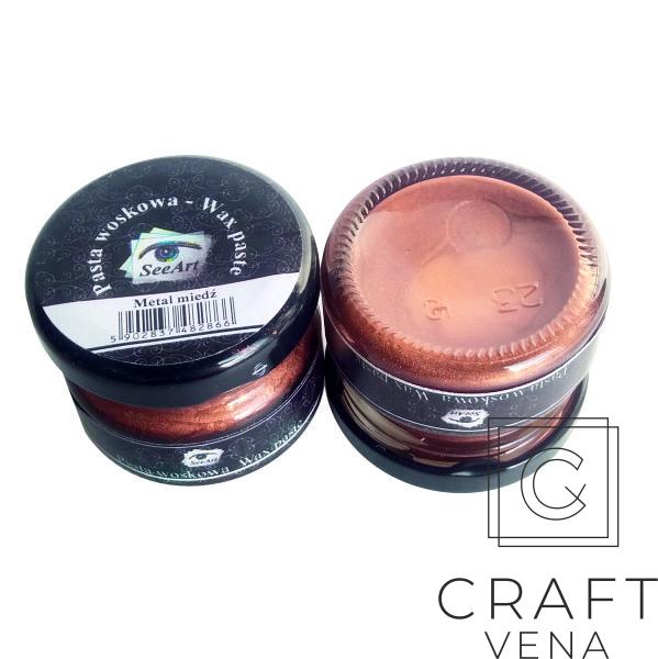 PAST_WOSK_MIED_20ML Pasta woskowa metaliczna, miedź
