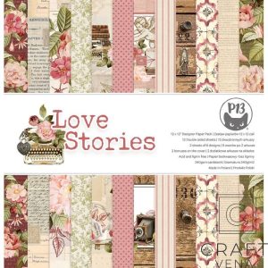 Zestaw papierów, P13 Love Stories, 30,5x30,5 cm - obrazek 1