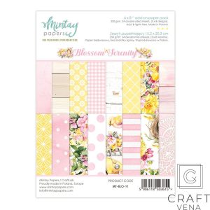 Zeszyt uzupełniający, Mintay Papers, Blossom Serenity 15,2 x 20,3 cm - obrazek 1