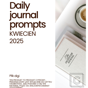 KWIECIEŃ 2025 - Daily Journal Prompts Codzienne pytania do Journalingu DIGI - obrazek 1