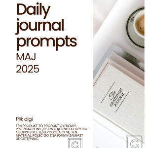 MAJ 2025 - Daily Journal Prompts Codzienne pytania do Journalingu DIGI - obrazek 1